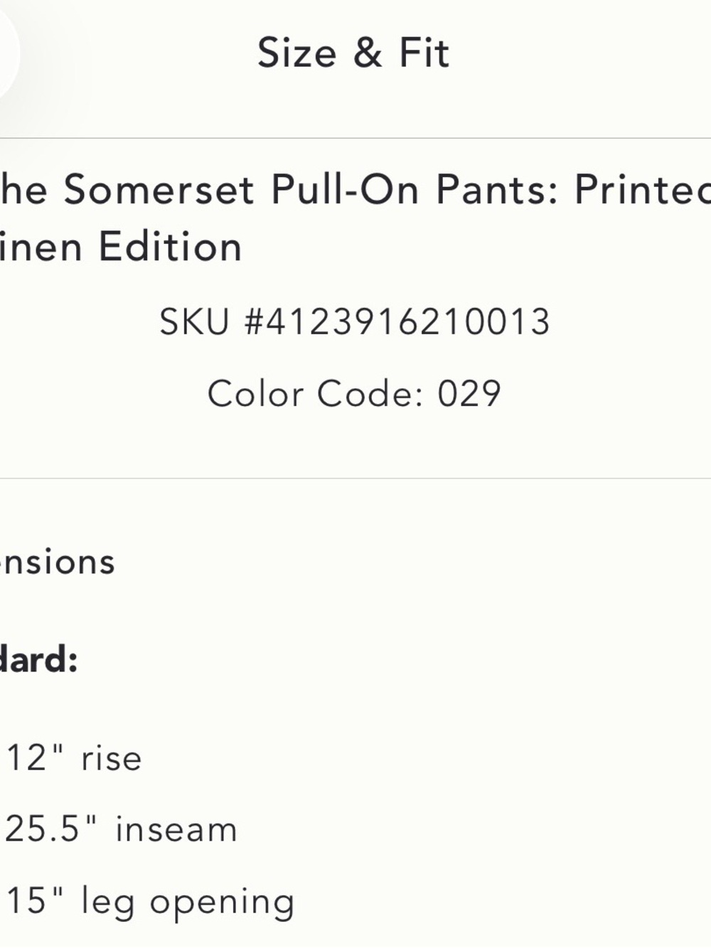 Anthropologie The Somerset Pull On Pant -
Linen - Tiger 🐯 print - Picture 6 of 6